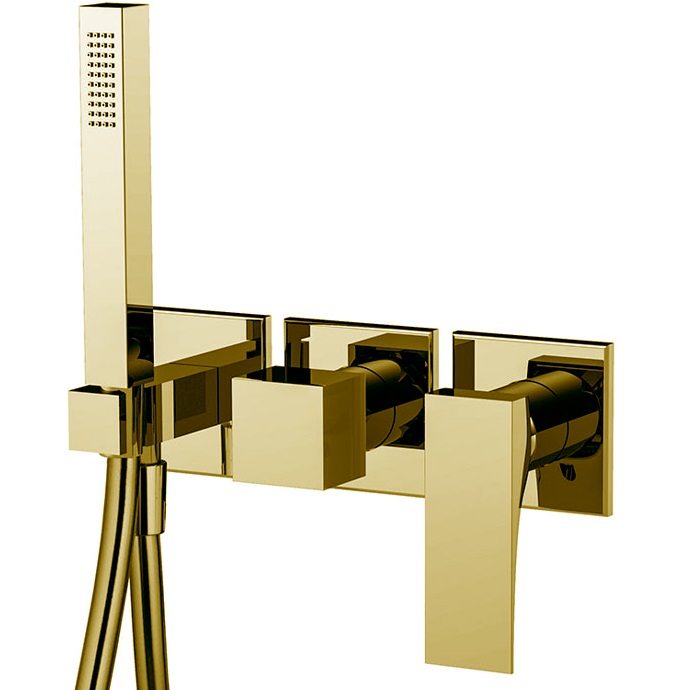 Смеситель для душа встраиваемый Fima Carlo Frattini Zeta F3989WX8OR (золотой)
