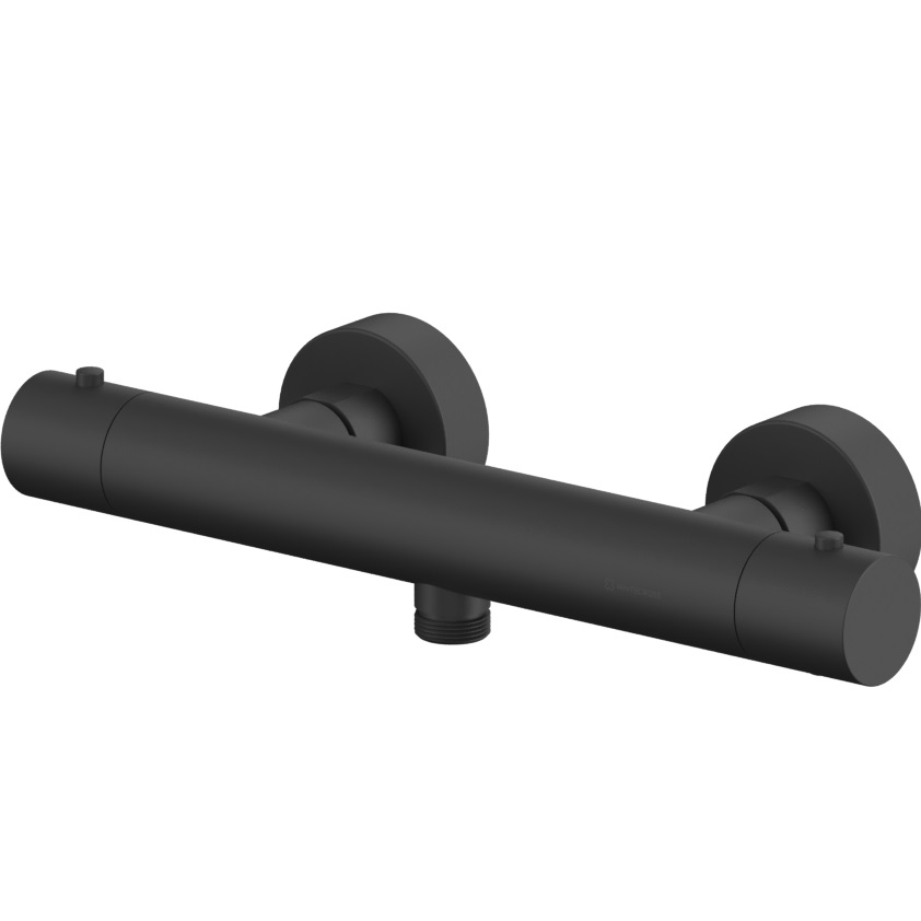 Смеситель для душа Whitecross Серия Y Y1246BL (черный матовый), с термостатом