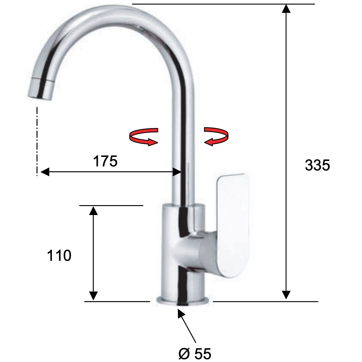 Смеситель для кухни  Remer Infinity I72DO (золотой)