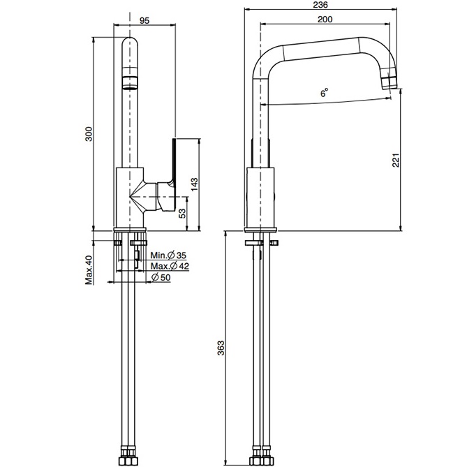 Смеситель для кухни Fima Carlo Frattini Kitchen F3137/1CR (хром)
