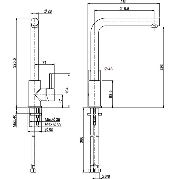 Смеситель для кухни Fima Carlo Frattini Kitchen F7024/BINOX (нержавеющая сталь)