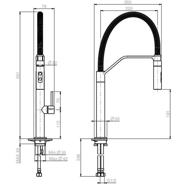 Смеситель для кухни Fima Carlo Frattini Kitchen F7047/1CR (хром)