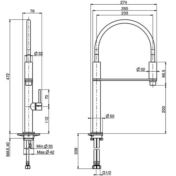 Смеситель для кухни Fima Carlo Frattini Kitchen F7047NS (черный матовый)
