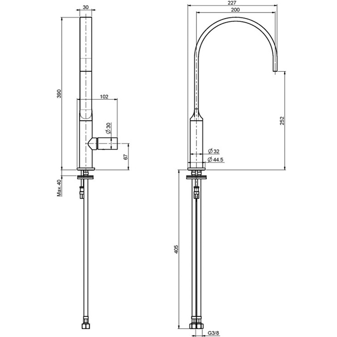 Смеситель для кухни Fima Carlo Frattini Kitchen F7107CR (хром)