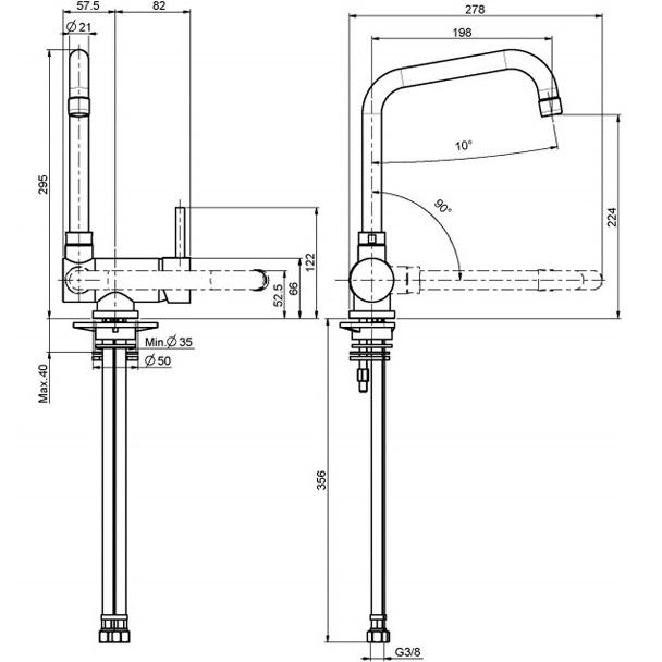 Смеситель для кухни Fima Carlo Frattini Kitchen Nomos F7009CR (хром), с опускающимся изливом