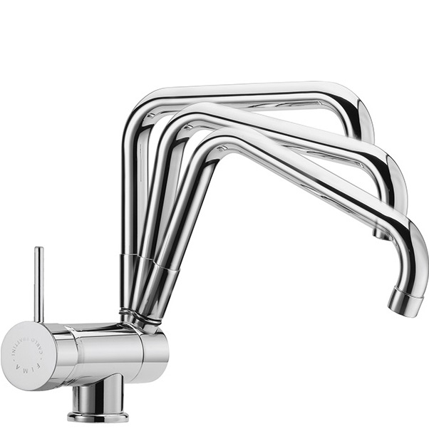 Смеситель для кухни Fima Carlo Frattini Kitchen Nomos F7009CR (хром), с опускающимся изливом