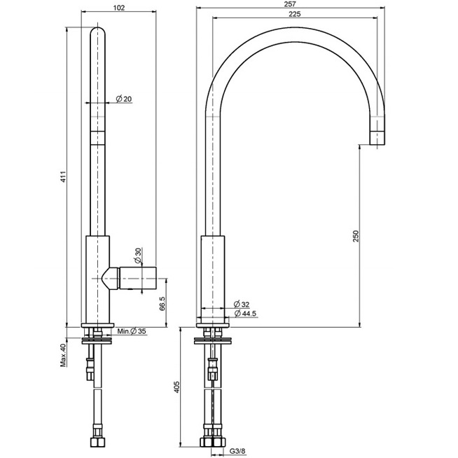 Смеситель для кухни Fima Carlo Frattini Kitchen Nomos F7117CR (хром)