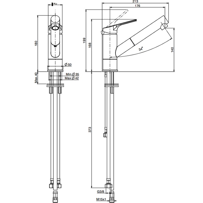 Смеситель для кухни Fima Carlo Frattini Kitchen Serie 4 F3768CR.ES (хром)