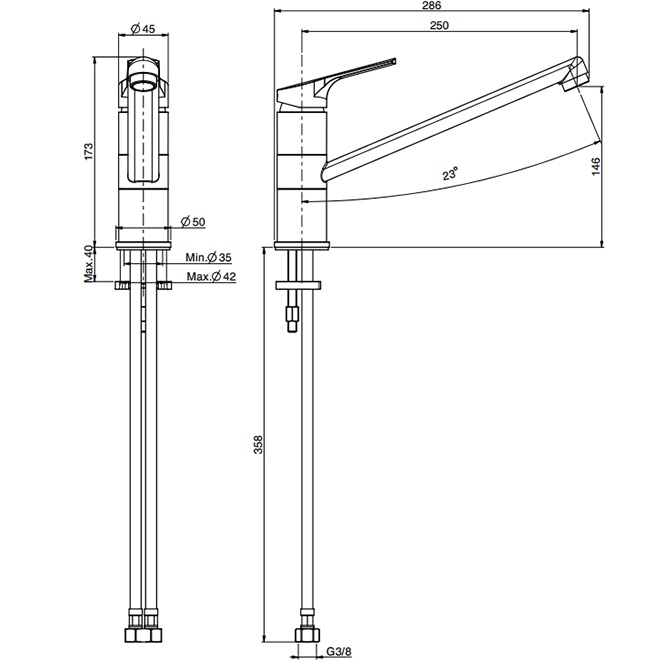 Смеситель для кухни Fima Carlo Frattini Kitchen Serie 4 F3797CR.ES (хром)