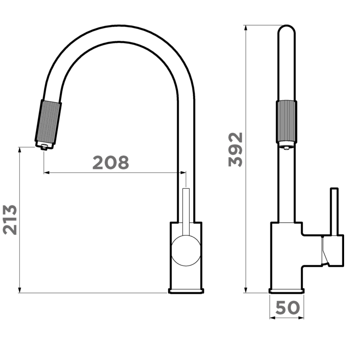 Смеситель для кухни Omoikiri Tamura-BN 4994334 (нержавеющая сталь)