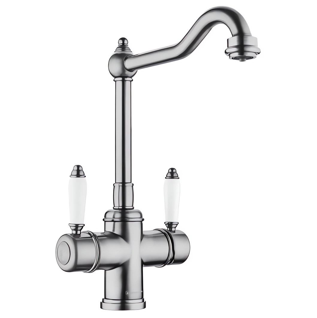 Смеситель для кухни Omoikiri Tottori-SI 4994046 (античное серебро)