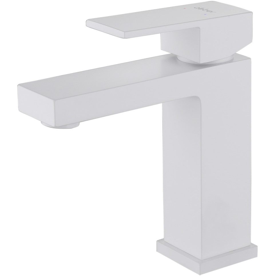 Смеситель для раковины Abber Daheim AF8210W (белый матовый), без донного клапана