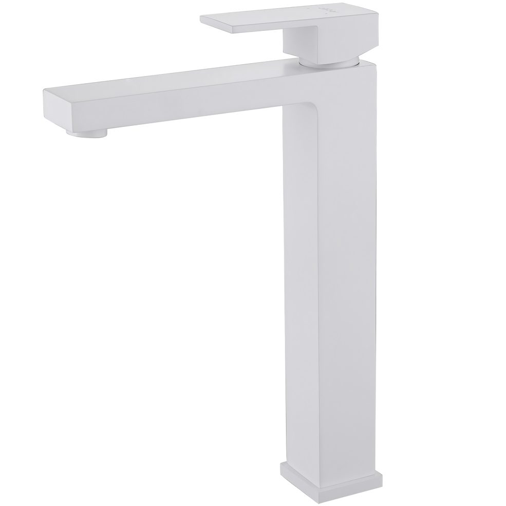 Смеситель для раковины Abber Daheim AF8211W (белый матовый), без донного клапана