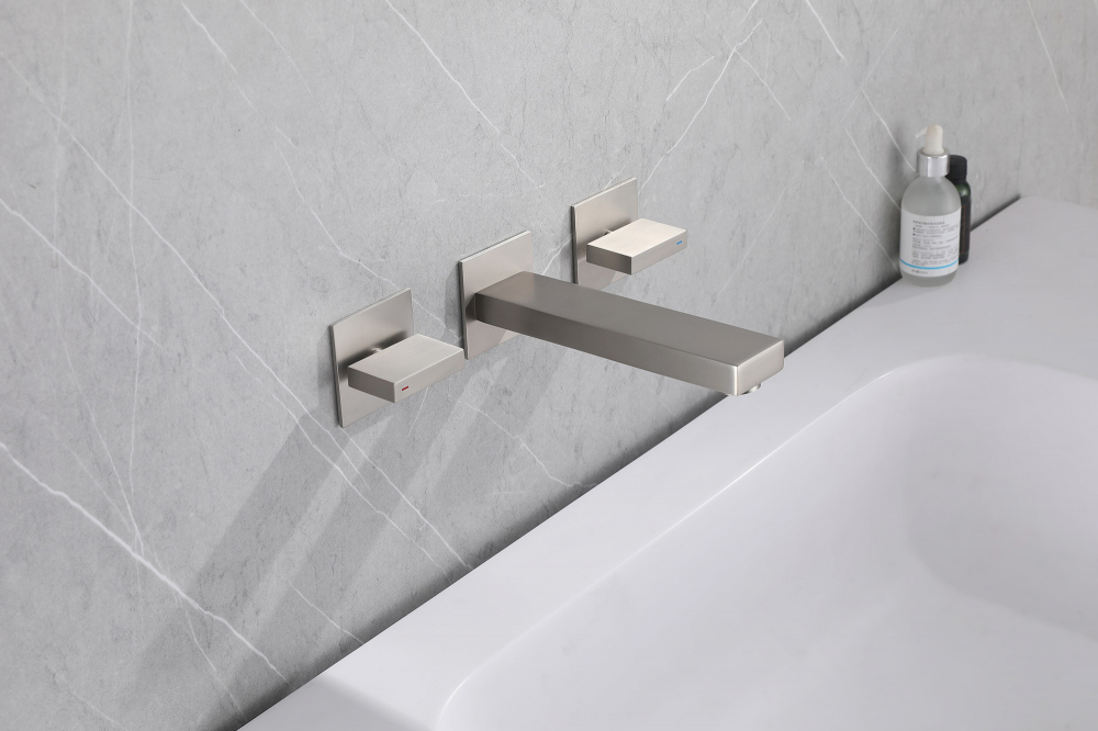 Смеситель для раковины Abber Daheim AF82122SP (сатин), скрытого монтажа