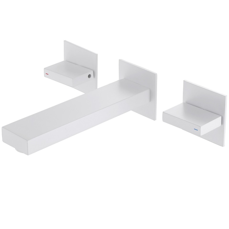 Смеситель для раковины Abber Daheim AF82122W (белый матовый), скрытого монтажа