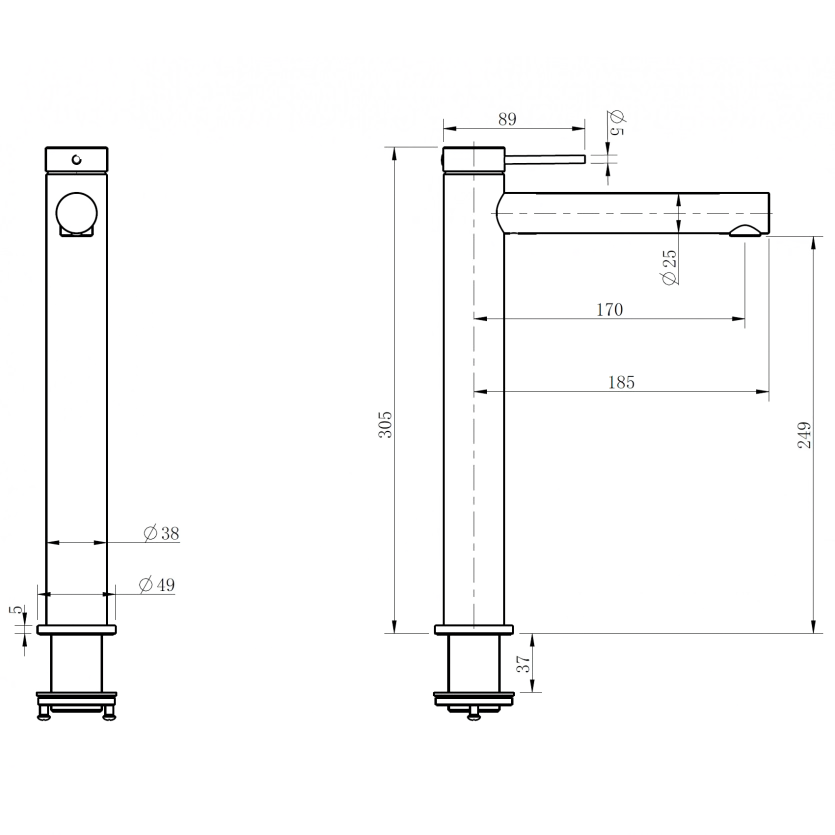 Смеситель для раковины Abber Emotion 316 AF8811BG-L (золото брашированное)
