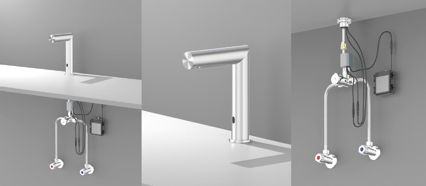 Смеситель для раковины Abber Perfekte 316 AF8A101BGS (золото брашированное), сенсорный