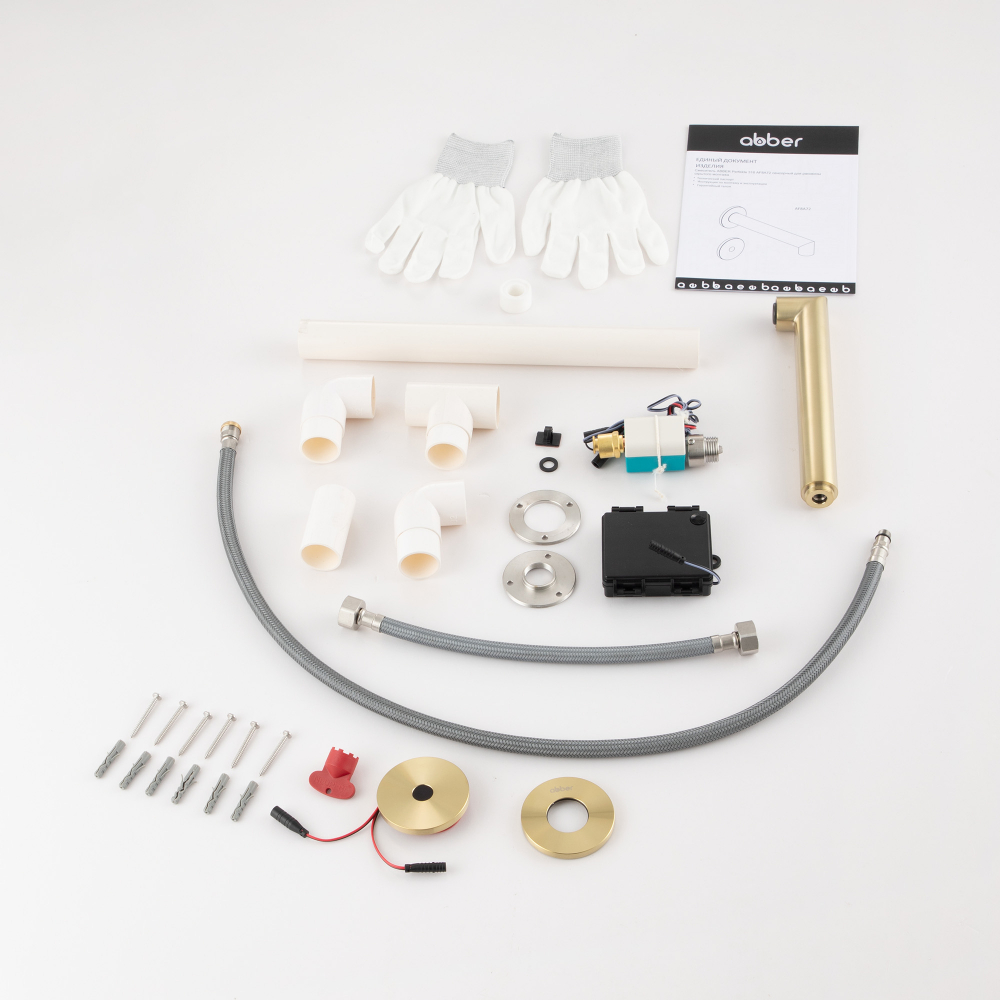 Смеситель для раковины Abber Perfekte 316 AF8A72BG (золото брашированное), сенсорный