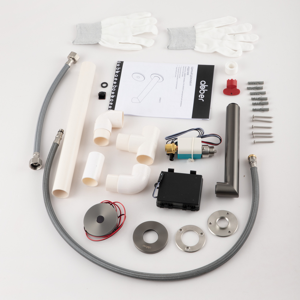 Смеситель для раковины Abber Perfekte 316 AF8A72BGG (оружейная сталь брашированная), сенсорный