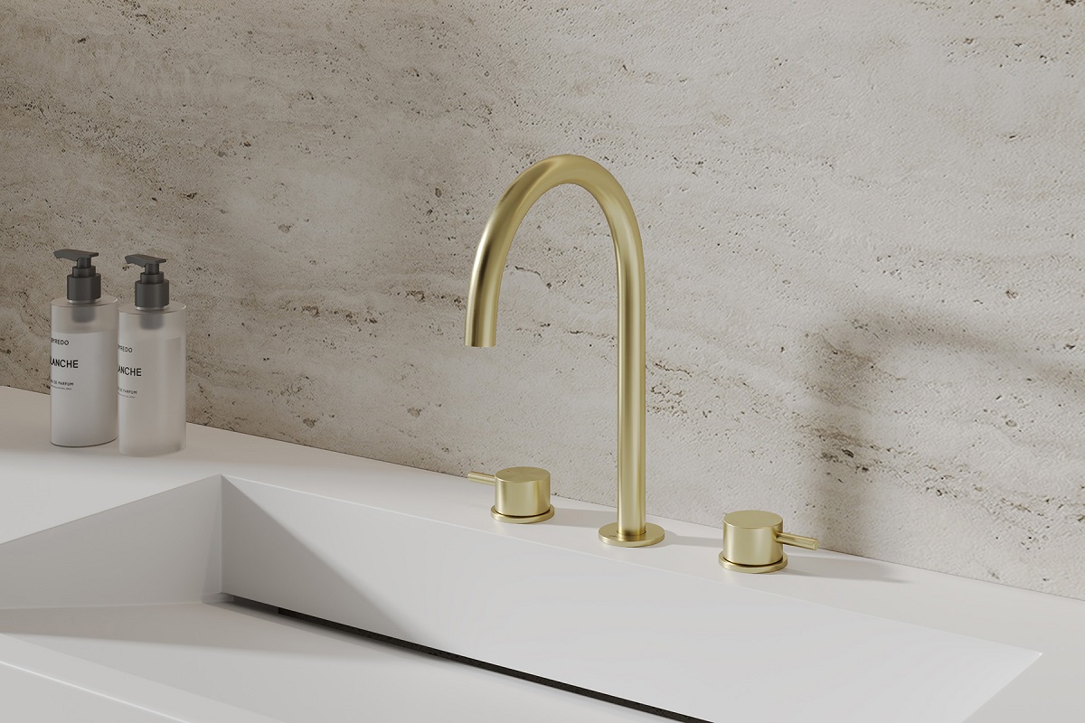 Смеситель для раковины Abber Wasser Kreis 316 AF8108BG-M (золото брашированное)