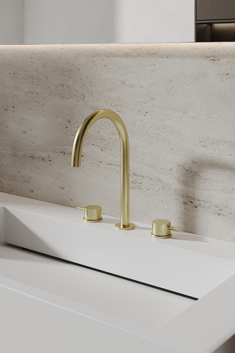 Смеситель для раковины Abber Wasser Kreis 316 AF8108BG-M (золото брашированное)