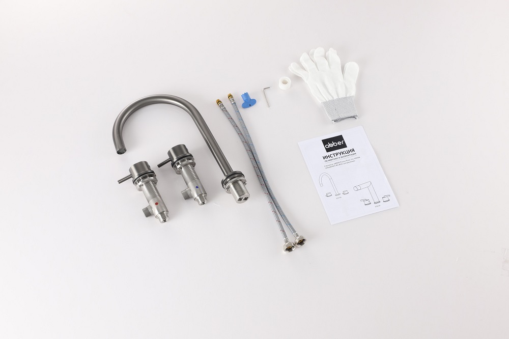 Смеситель для раковины Abber Wasser Kreis 316 AF8108BGG-M (оружейная сталь брашированная)