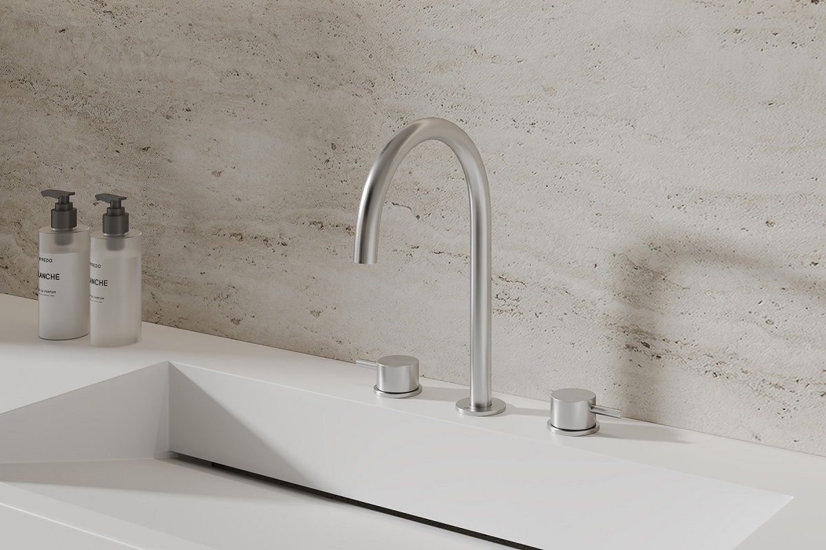 Смеситель для раковины Abber Wasser Kreis 316 AF8108BST-M (сталь брашированная)