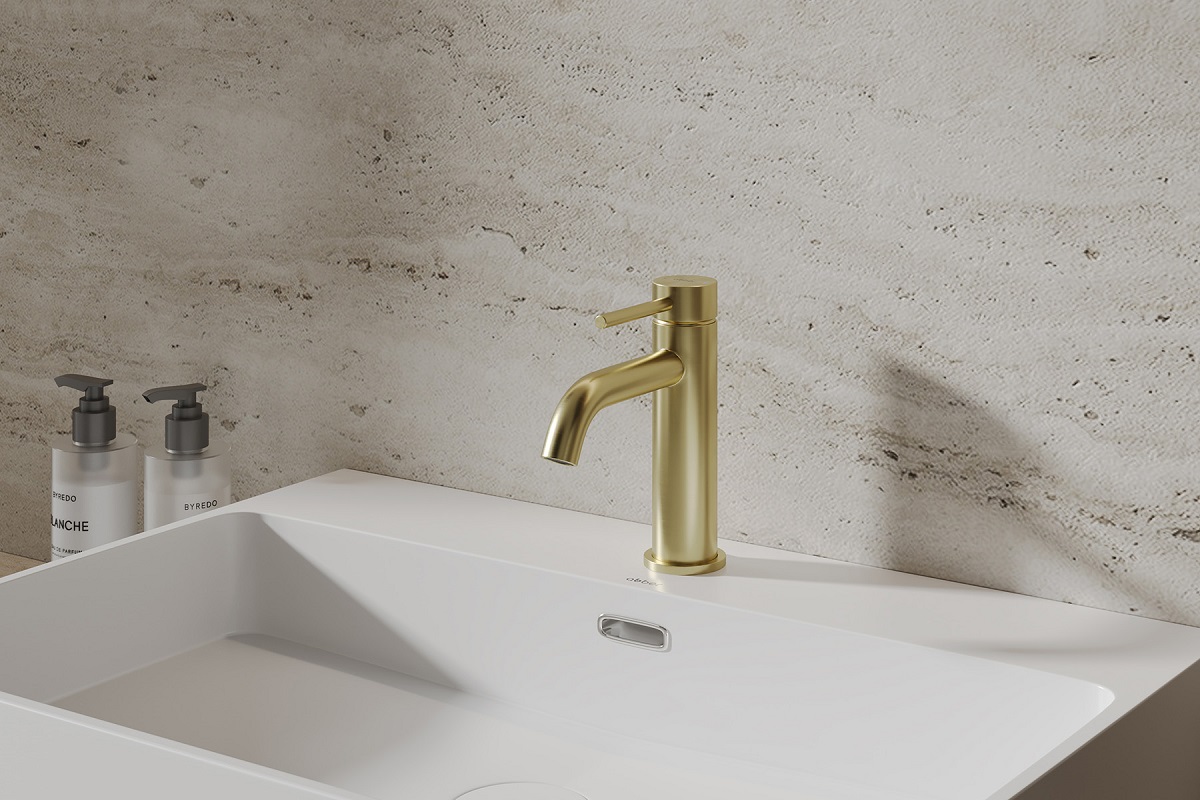 Смеситель для раковины Abber Wasser Kreis 316 AF8110BG (золото брашированное)