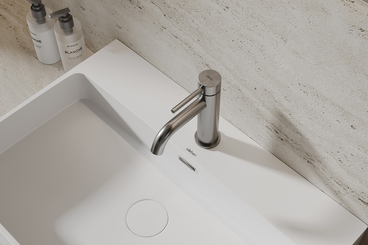 Смеситель для раковины Abber Wasser Kreis 316 AF8110BGG (оружейная сталь брашированная)