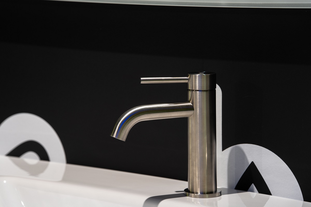 Смеситель для раковины Abber Wasser Kreis 316 AF8110BST (сталь брашированная) 