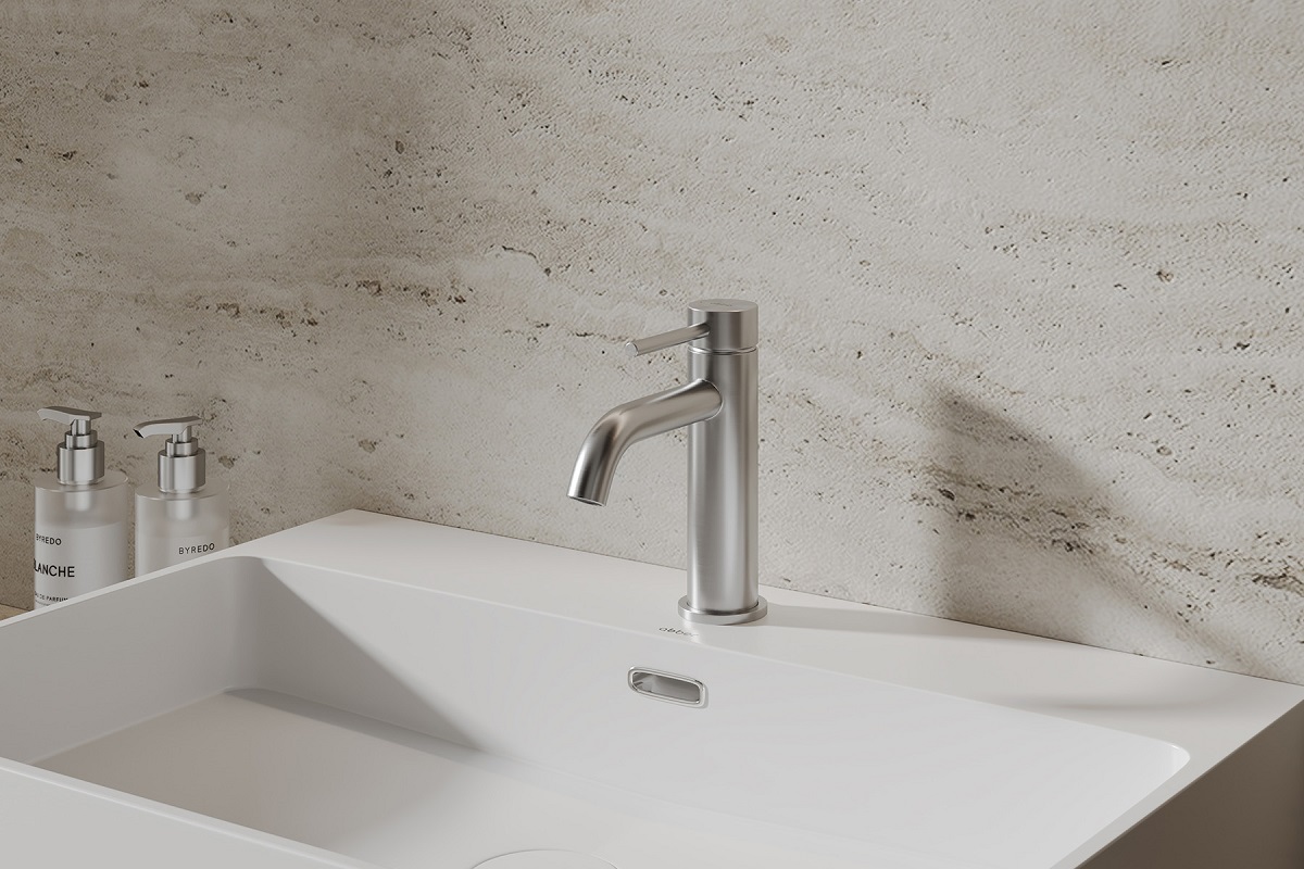 Смеситель для раковины Abber Wasser Kreis 316 AF8110BST (сталь брашированная) 