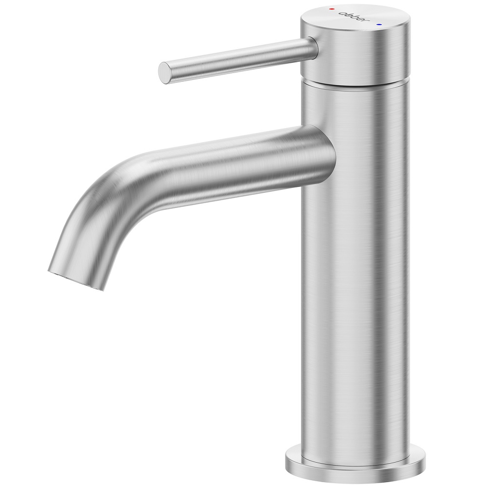 Смеситель для раковины Abber Wasser Kreis 316 AF8110BST (сталь брашированная) 