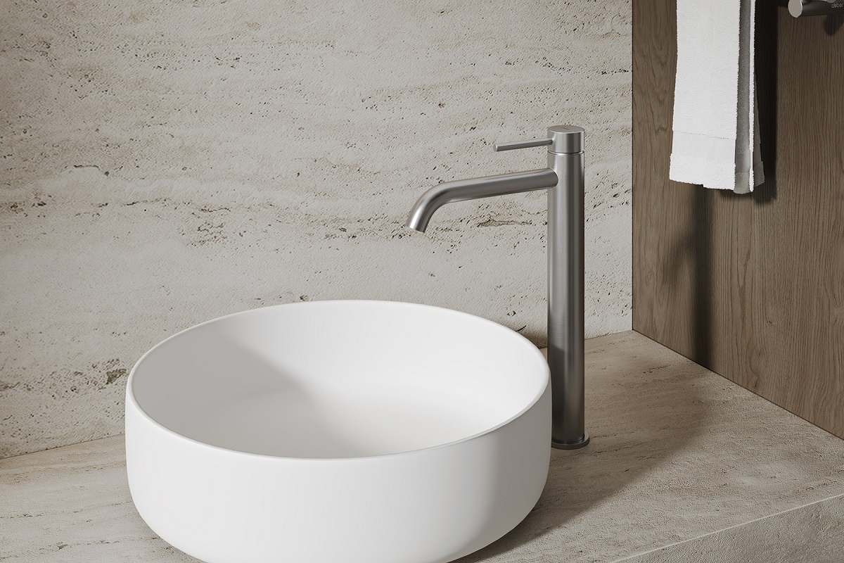 Смеситель для раковины Abber Wasser Kreis 316 AF8111BGG-L (оружейная сталь брашированная)