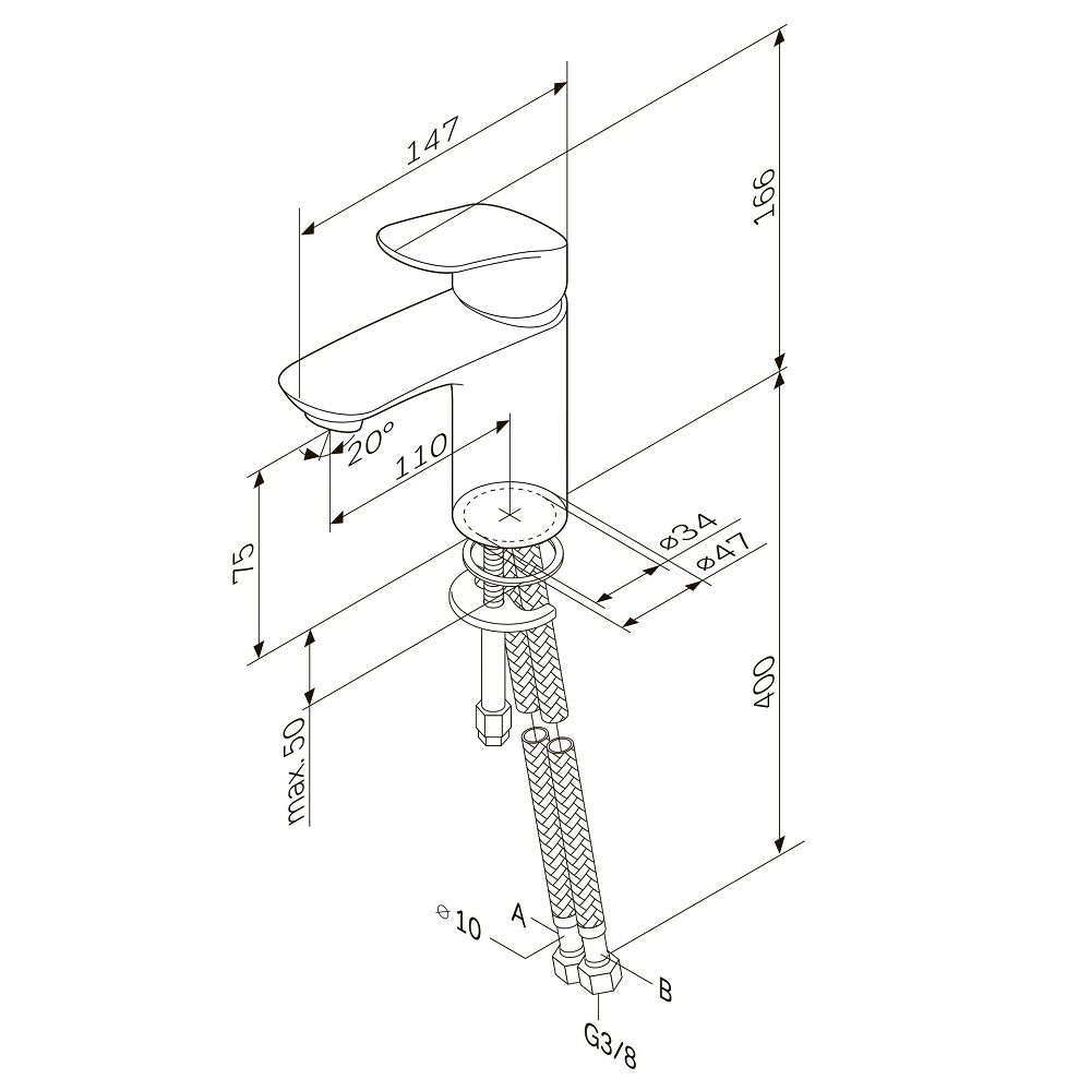 Смеситель для раковины AM.PM Like F8093016