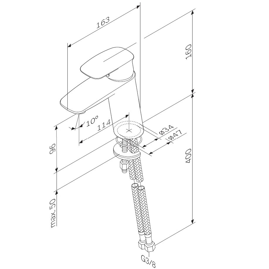 Смеситель для раковины AM.PM Spirit V2.1 F71A02100