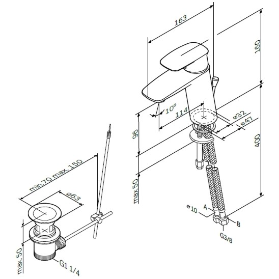 Смеситель для раковины AM.PM Spirit V2.1 F71A82100