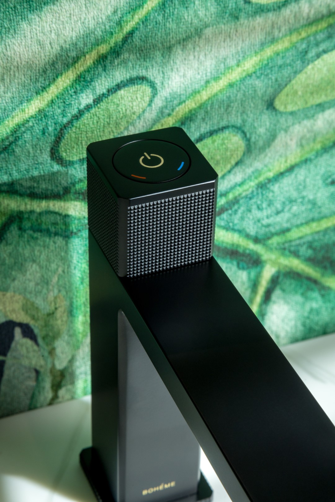 Смеситель для раковины автоматический Boheme Quad 159-B (черный матовый), без донного клапана