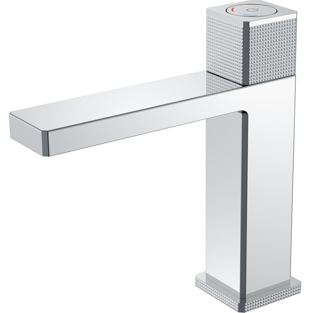 Смеситель для раковины автоматический Boheme Quad 159-CR (хром), без донного клапана