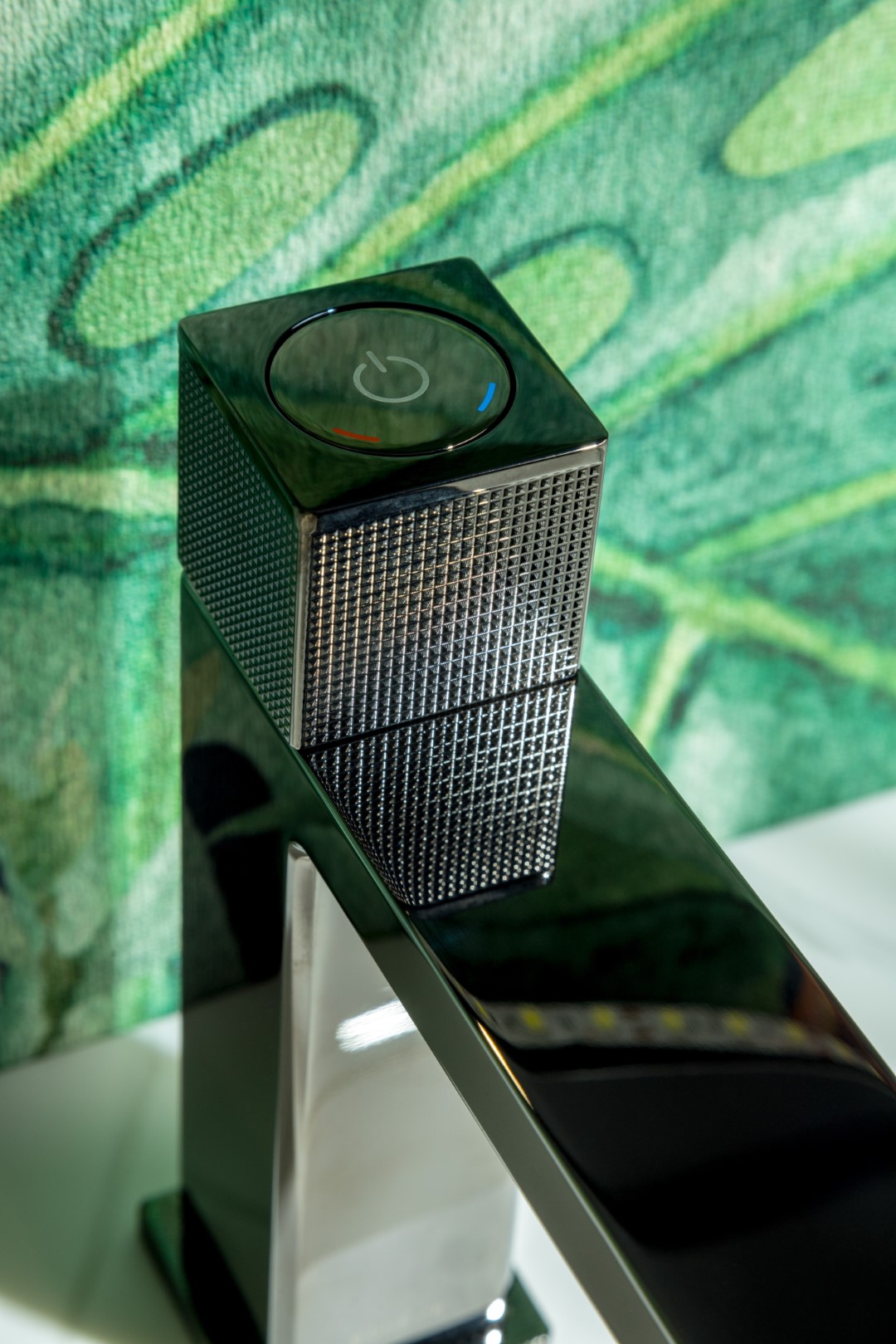 Смеситель для раковины автоматический Boheme Quad 159-SGM (оружейный металл глянцевый), без донного клапана