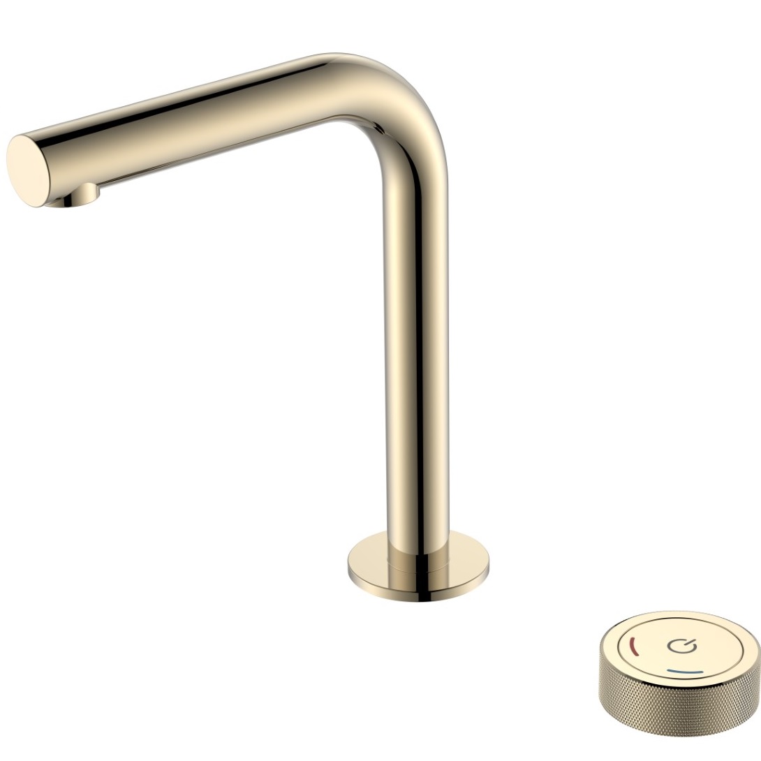 Смеситель для раковины автоматический Boheme Tech 158-G (золотой), без донного клапана