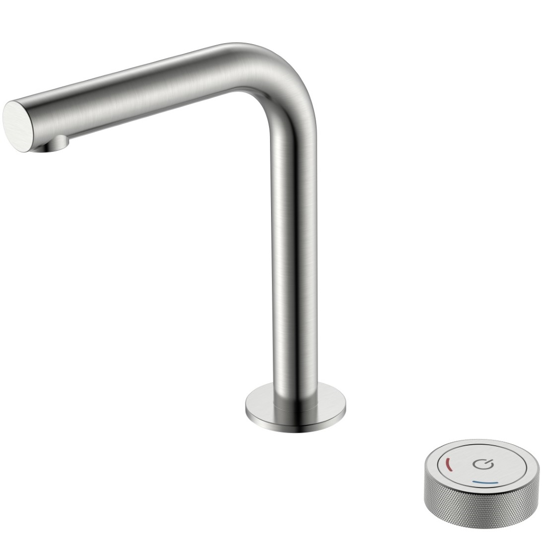 Смеситель для раковины автоматический Boheme Tech 158-NB (никель брашированный), без донного клапана