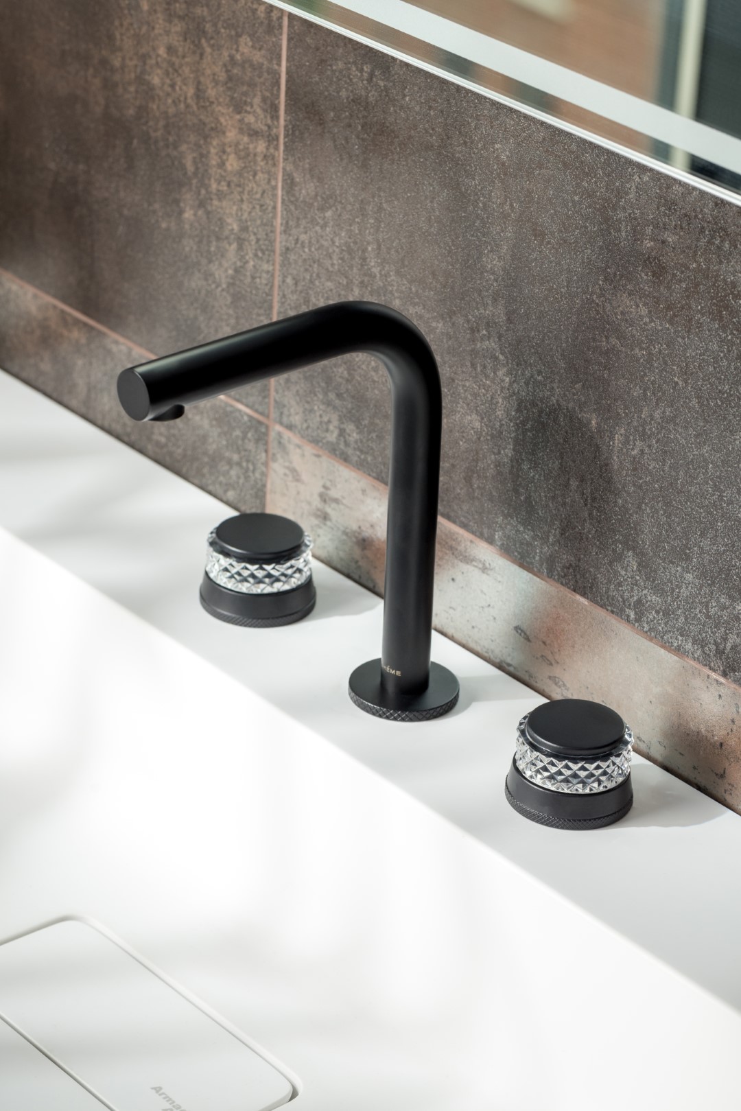 Смеситель для раковины Boheme Aura 152-B-A (черный матовый), без донного клапана