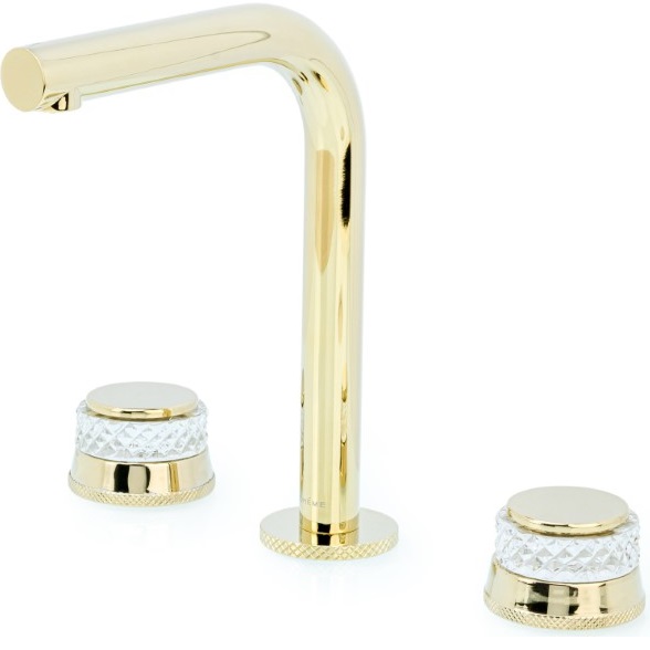 Смеситель для раковины Boheme Aura 152-G-A (золотой), без донного клапана