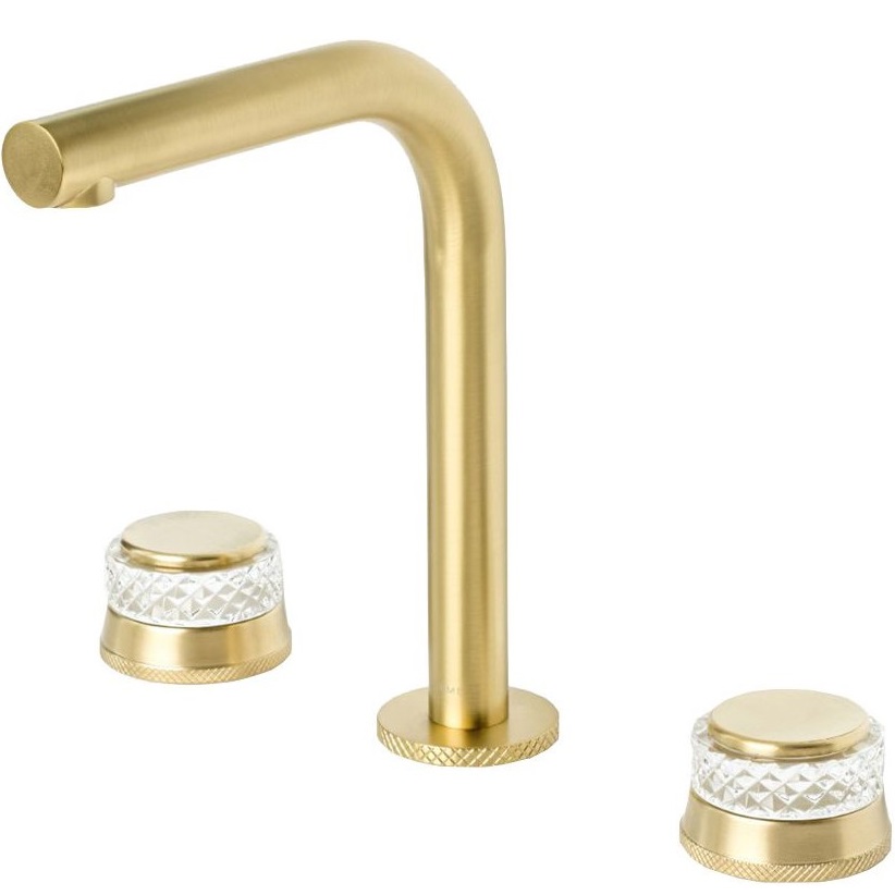 Смеситель для раковины Boheme Aura 152-MG-A (золото матовое), без донного клапана