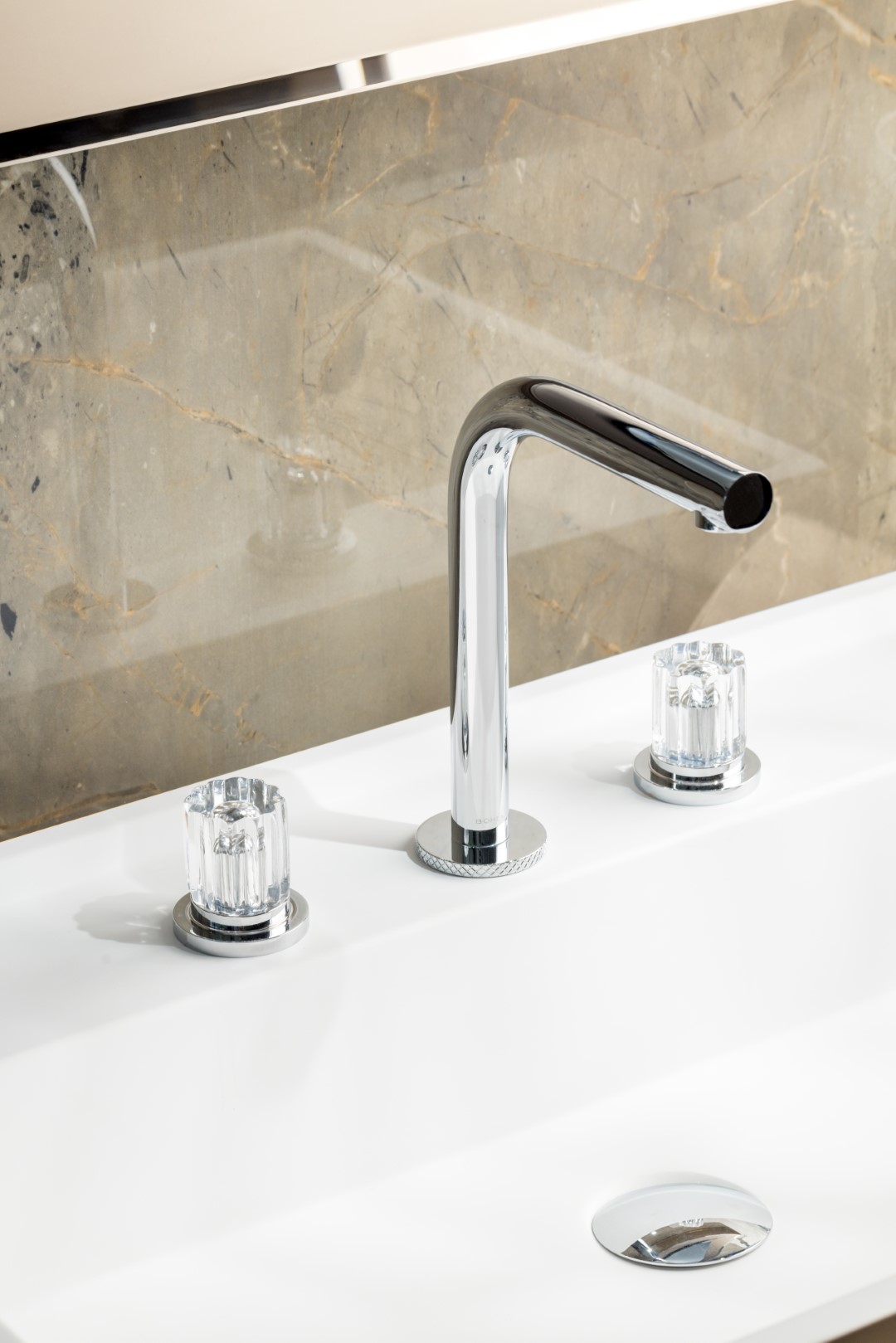 Смеситель для раковины Boheme Elegante 152-CR-EL (хром), без донного клапана