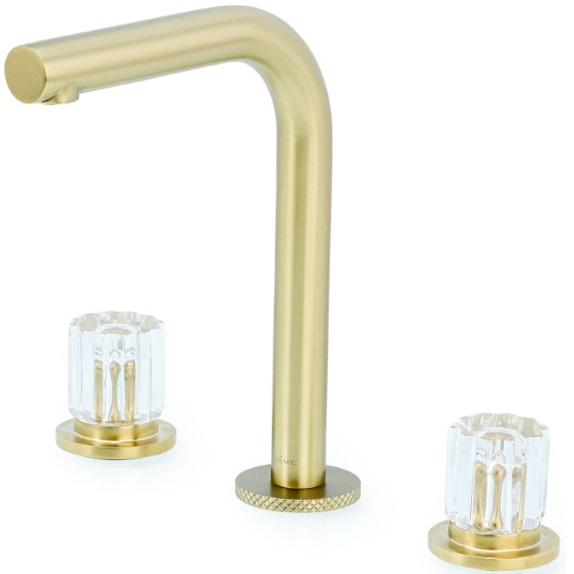 Смеситель для раковины Boheme Elegante 152-MG-EL (золото матовое), без донного клапана