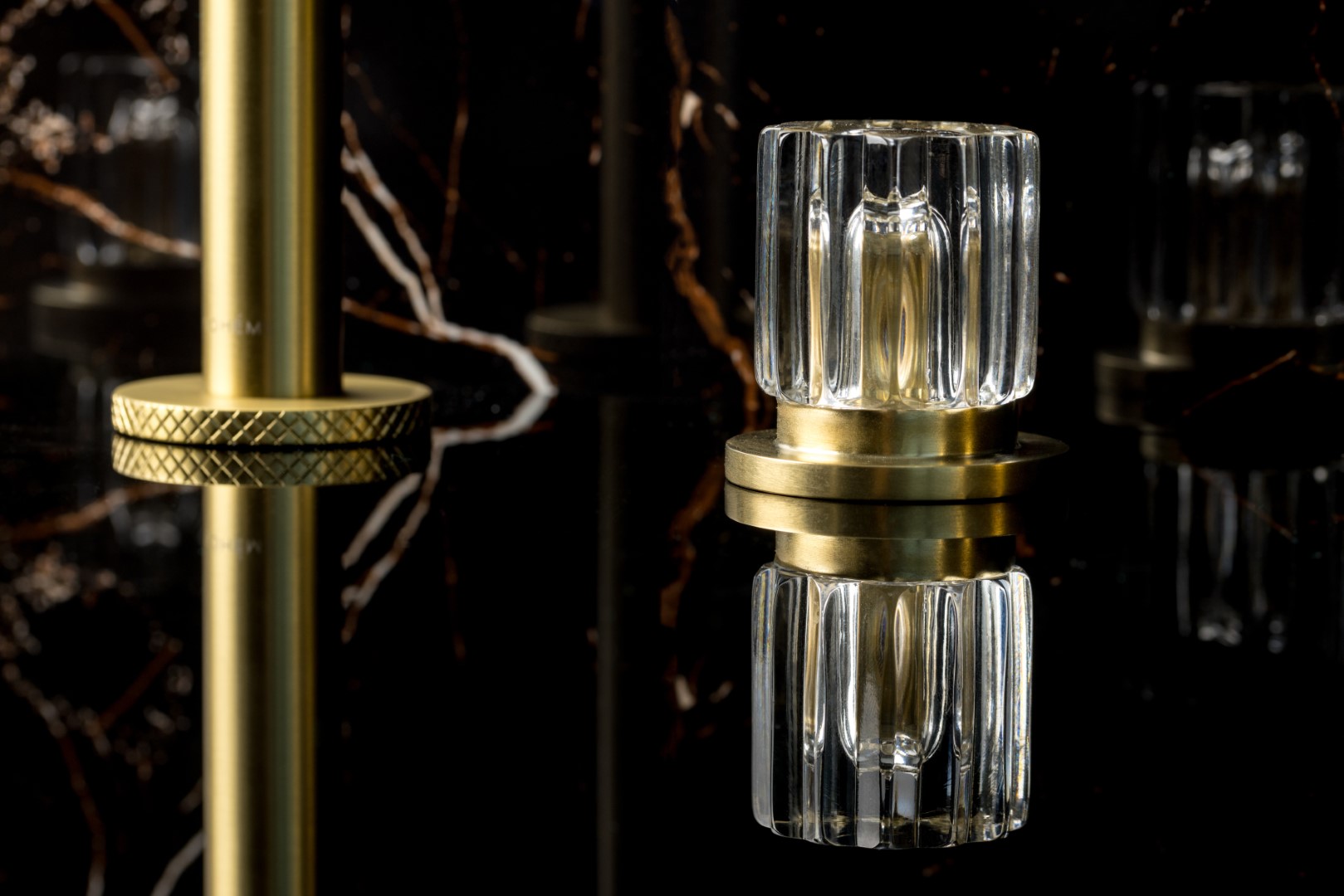 Смеситель для раковины Boheme Elegante 152-MG-EL (золото матовое), без донного клапана