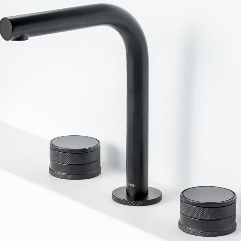 Смеситель для раковины Boheme Prestige 152-B-PR (черный матовый), без донного клапана