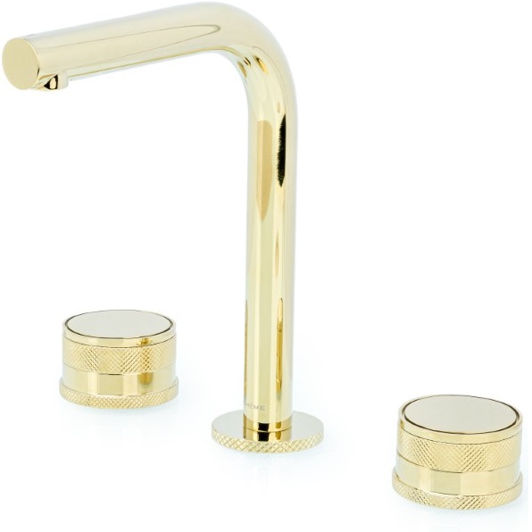 Смеситель для раковины Boheme Prestige 152-G-PR (золотой), без донного клапана