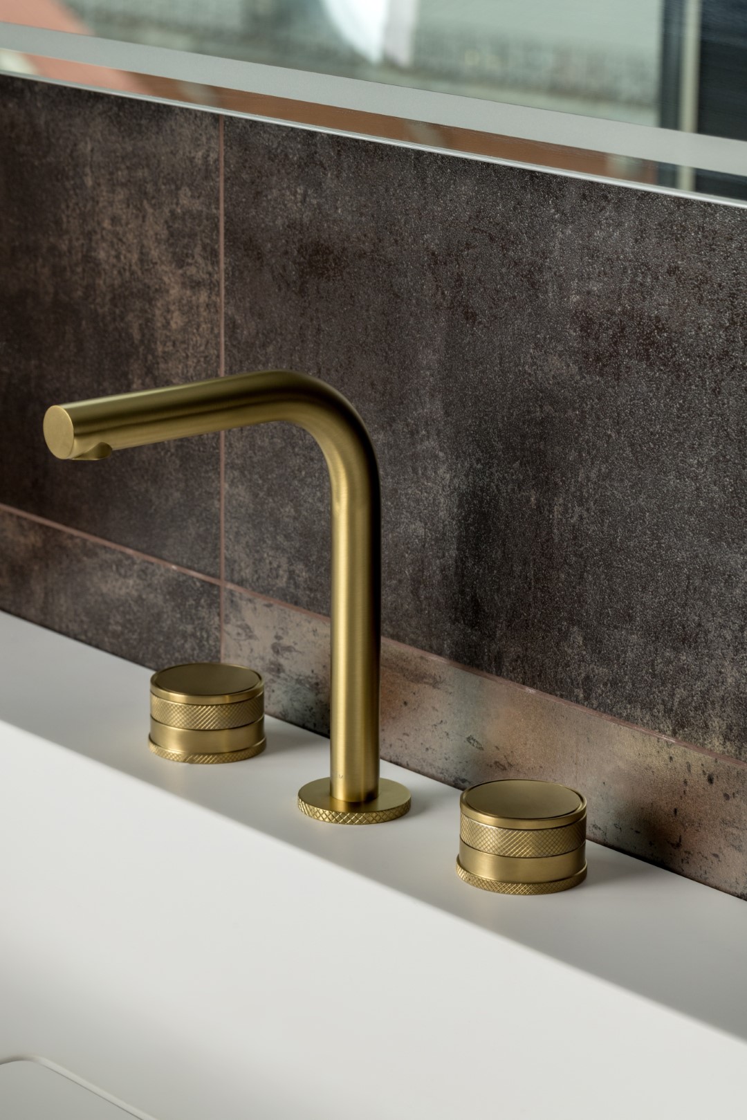 Смеситель для раковины Boheme Prestige 152-MG-PR (золото матовое), без донного клапана